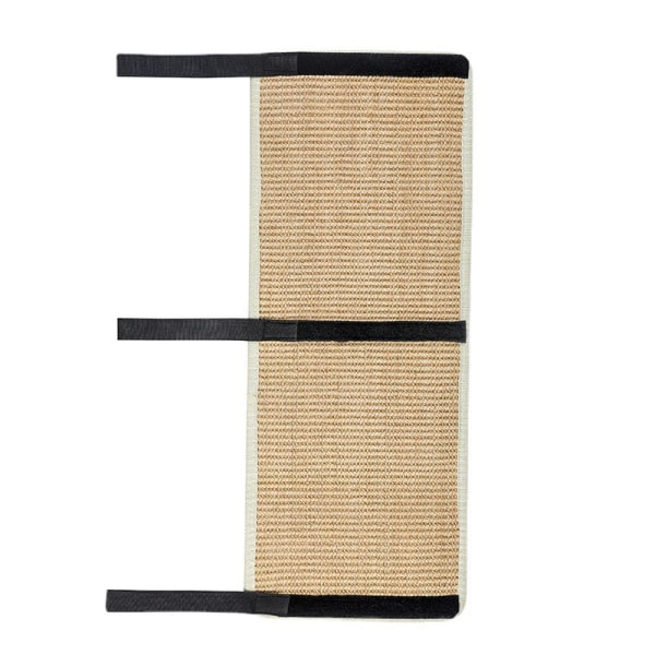 Enkelt stykke naturbeige sisal ridsematte, til at beskytte benene