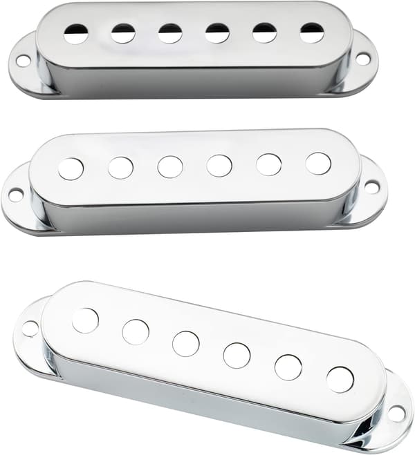 52mm plast Strat-stil gitarr single coil kassett, krom