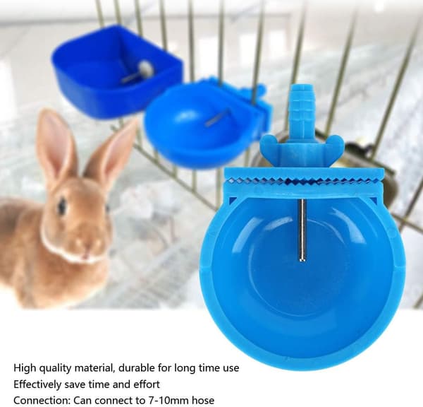 Kaninvattenare, 2 Set Plast Rostfritt Stål Kaninmatning