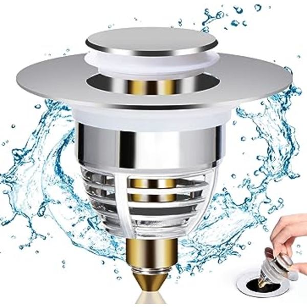 Universal Avloppsplugg, (Avloppsöppning 32-42mm) Pop-Up Avloppspropp
