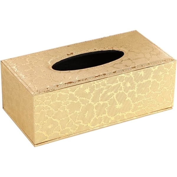 PU Læder Husholdningskontor rektangulær Tissue Box Box Holder
