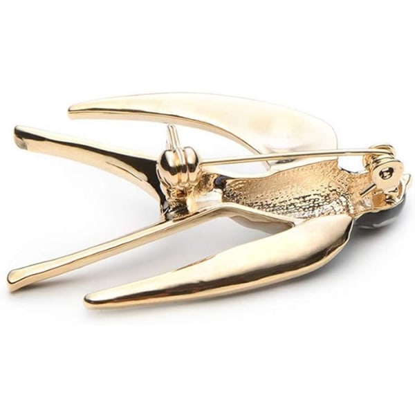Premium Smuk Krystal Svale Dyr Brosche Fugl Lapel Nål