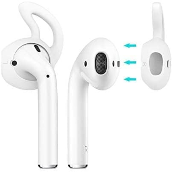 4-delt etui/hud kompatibel med AirPods/EarPods, udskiftelig