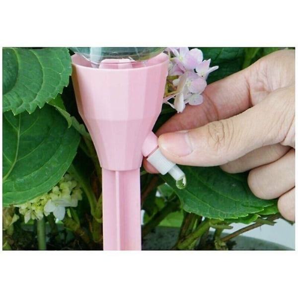 9-pack automatiskt bevattningssystem för krukväxter, blombevattning, justerbart blom- eller grönsaksbevattningssystem, grönt*3st, rosa*3st, vitt*3st,