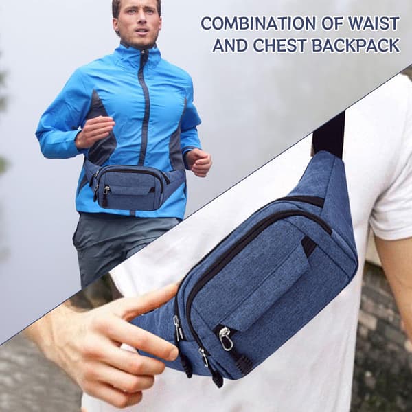 1 blå vandtæt Fanny pack