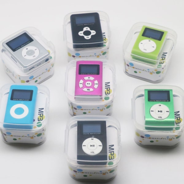 Näytön sisäinen metalliklipsi Mp3-korttisoitin Mini-opiskelijan Walkman Mp3-klipsi 512 m) violetti