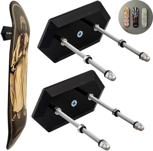 2 stk Skateboardstativ Skateboardveggmontering Skateboardvegg