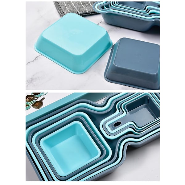 Plast stabelbar serveringsbrett | Forrett, Charcuterie, Mat, Snacks, Dessertfat | Gjenbrukbar