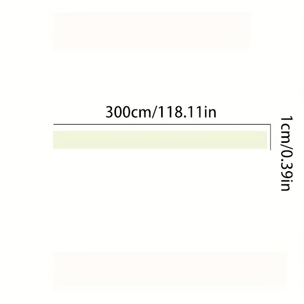 2 stycken 3m x 1cm Självhäftande Självlysande Tejp, (Grön + Himmelsblå)