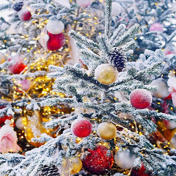 36 stk Julekuler Ornamenter til Juletreet -