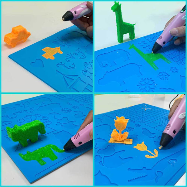 Model til 3D-pen 3D-printpen Model Stor Silikonmåtte til 3D