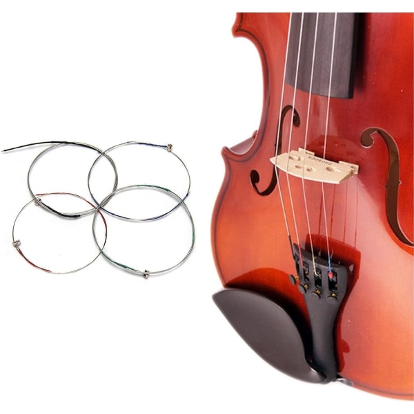 4PCS Universal Violin String Klassiskt Silver Stringinstrument