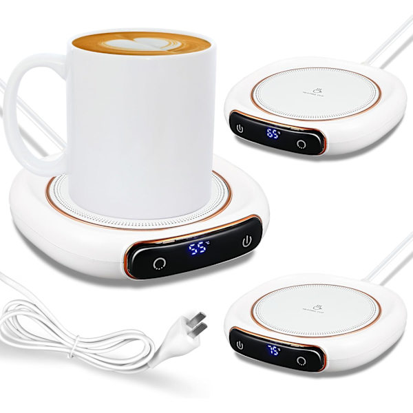 Smarta Muggvärmar för Skrivbord Elektriska Kaffe Muggvärmar Ljusvärmare med 3 Temperaturinställningar 25W Dryckes Term