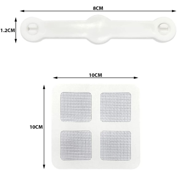 4 stykker Vindusskjerming Installasjonsspenne No Punch Mesh