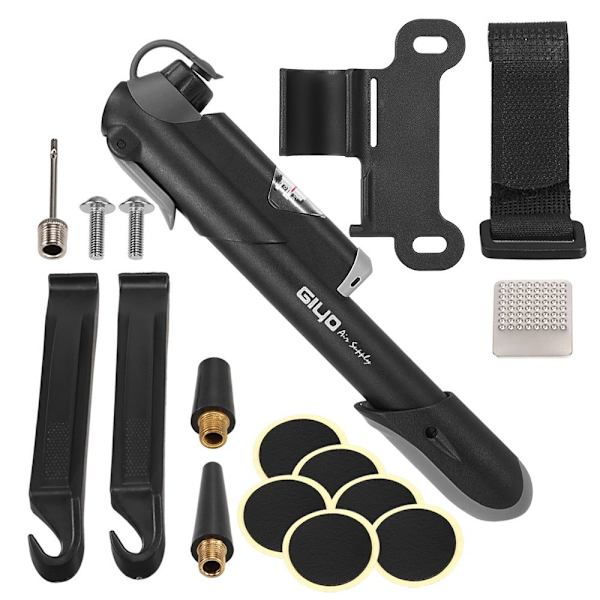 Mini-pyörän pumppu - Presta & Schrader -pyörän pumppu - 120 PSI renkaiden pumppu maantiepyörälle ja maastopyörälle - Ei tarvitse vaihtaa venttiiliä