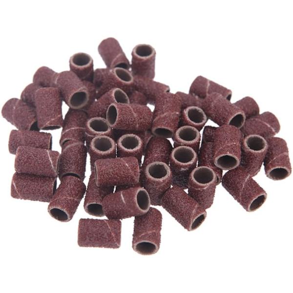 100 st Sander Bits Tips Sleeves Manikyr Tillbehör, 80 Grit