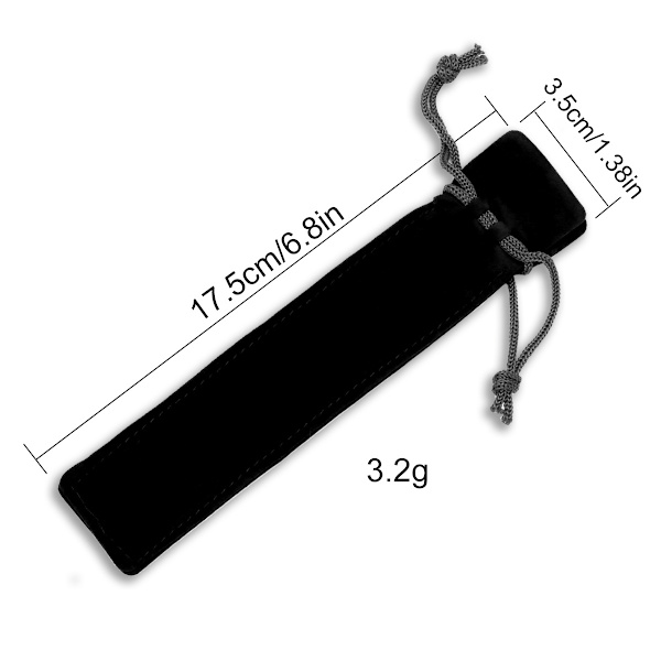 20 stk. fløjls pennepose med snørelukning, fløjls pennepose etui blyantpose penneholder (multifarvet)