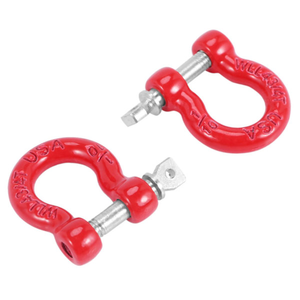 8 stk. Metall Front Rear Bumper Trailer Hook Tow Shackle Rescue Hook Kompatibel Med 1/10 Rc Rock Crawler Bil Trax