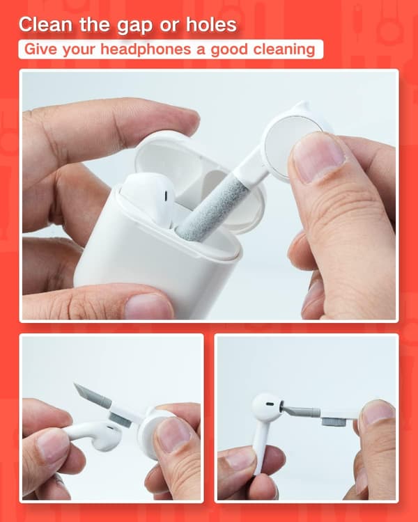 1-delat 10-i-1 Multifunktionellt Rengöringsset Bluetooth-headset