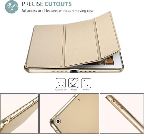 Smart Case til iPad 9,7 tommer iPad 6. / 5. generation Case 2018 2017 (Model: A1893 A1954 A1822 A1823), Ultra Tynd Let