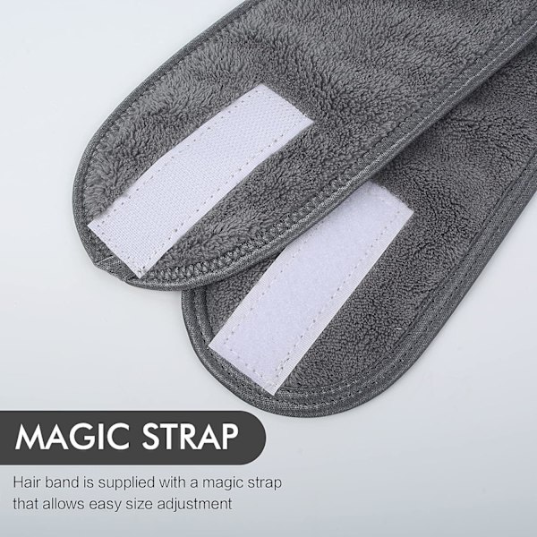 Mikrofiber Hårbånd Kvinder Makeup Spa Vaskbart Hårbånd til