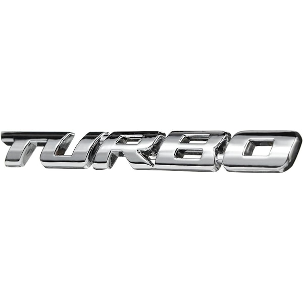Turbo 3D Metalliteippa (Hopea) Auton Tarrat Kirjoitus Auton Runko Takaosa