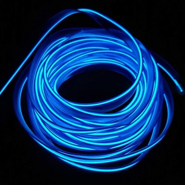 Neonlys, Bilindvendig LED-lys til Jul Halloween Julepynt (3m/9ft, Blå)