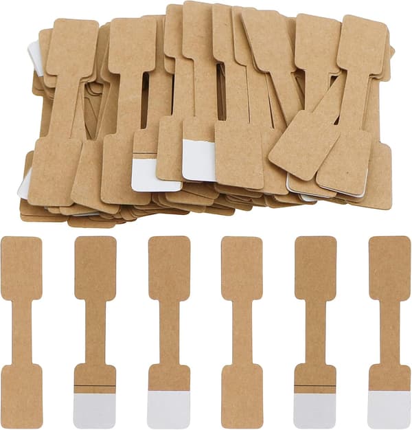 300 kvadratiska ringmärken Kraftpapper självhäftande ringmärken