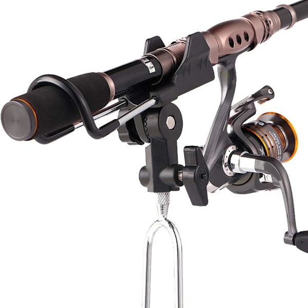 2 stk 360° Justerbare Fiske Stang Holdere i Rustfritt Stål -
