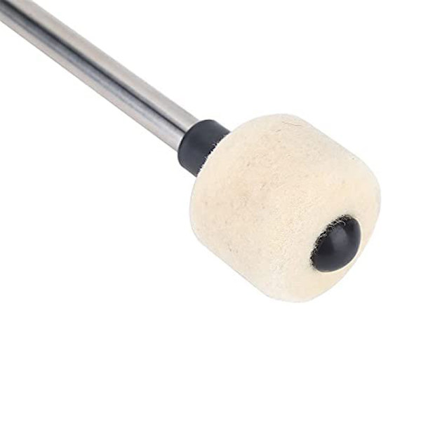 2 stycken Snare Drum Sticks Ullfilt Rostfritt Stål Trumstockar