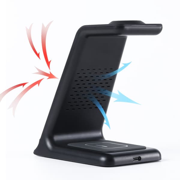 Trådløs lader for iPhone, 3 i 1 trådløs ladestasjon