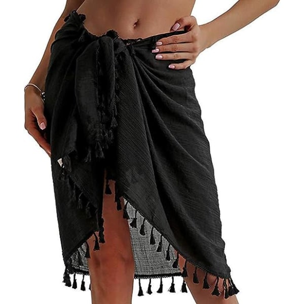 Black Women's Beach Wrap, Cover Ups ja Sarongs Swimsuit Beach Co