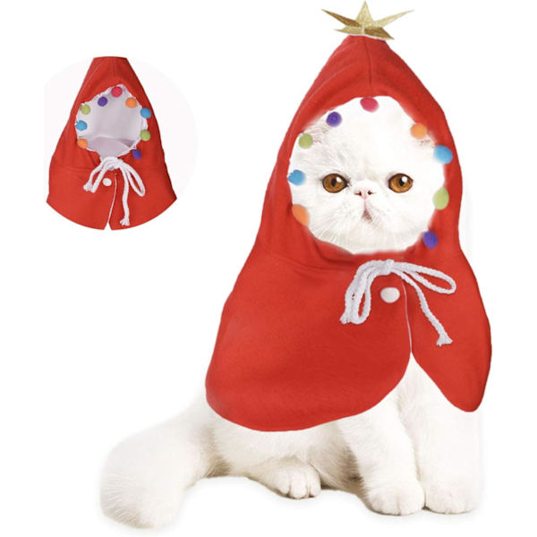 Juldräkt för katt, Julkläder för katt, Jul
