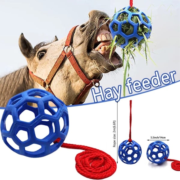 Pet Goat Polo Hay Feeder Hanging Ball Feed Horses Straw Toy