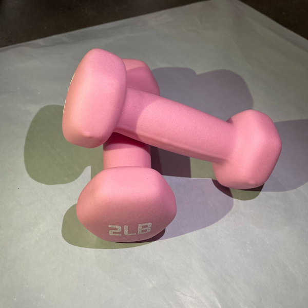 Neoprenbelagt Hexagon Workout Håndvægt, 2 pund, Par