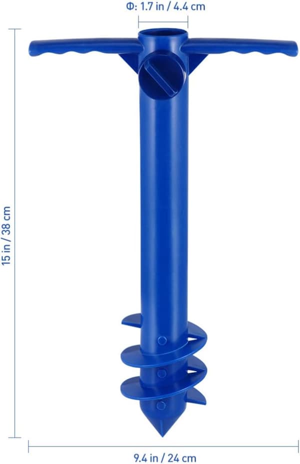 1 st ABS-plast Markplugg Parasoll Pluggbar Strandparasoll
