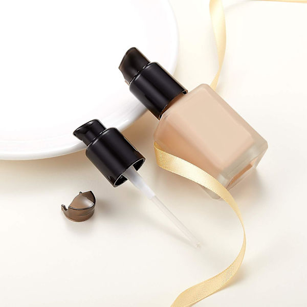 4 stk. udskiftningspumpe til foundation, sort plastik kosmetisk flydende foundation make-up pumpe udskiftningsværktøj til og Estee Lauder Double Wear Foundatio