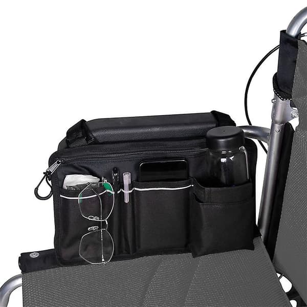 Rullestolarmrest Tilbehør, Walker Side Bag Oppbevaring Rullestolveske For Walker, Rollator, Elektrisk Scooter