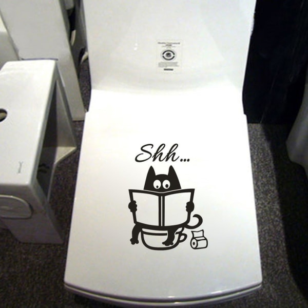 Vægklister til Soveværelse, Stue, Gourmet-Citater, Toilet, Kat