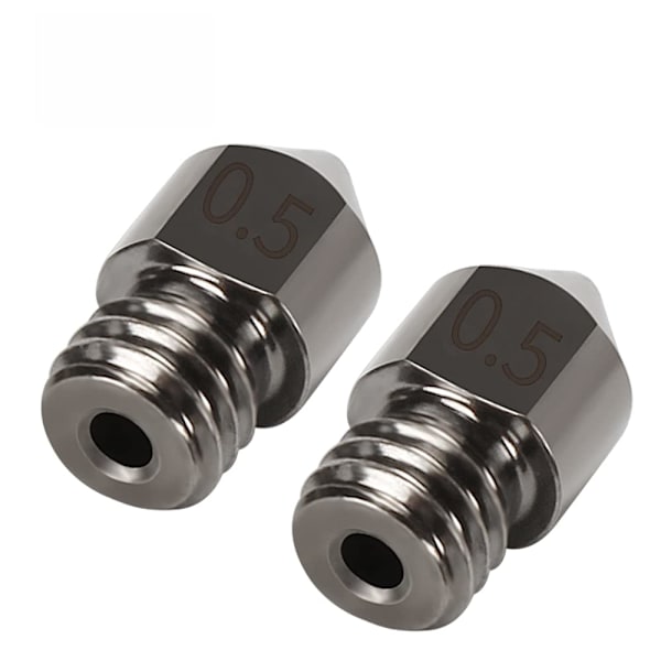 2 kpl MK8 kovateräisiä suuttimia 1,75 mm, kulutuskestäviä ja kovettunut