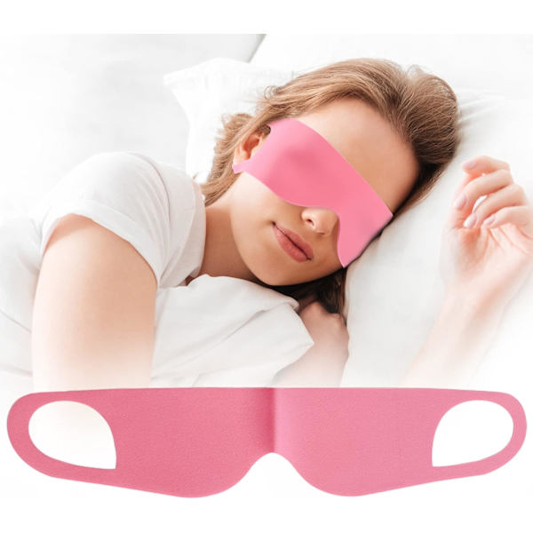 Kevyt ja hengittävä unimaskki, paineeton ja valoa estävä, miehille ja naisille, matkustamiseen, päiväunille, silmien peite