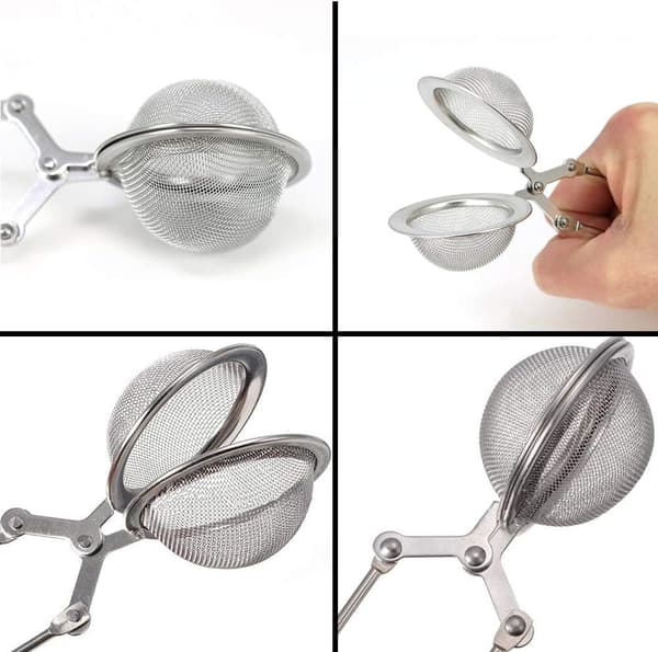 3 stk. Teekugle Si, Rustfrit Stål Si, Kugleformet Te