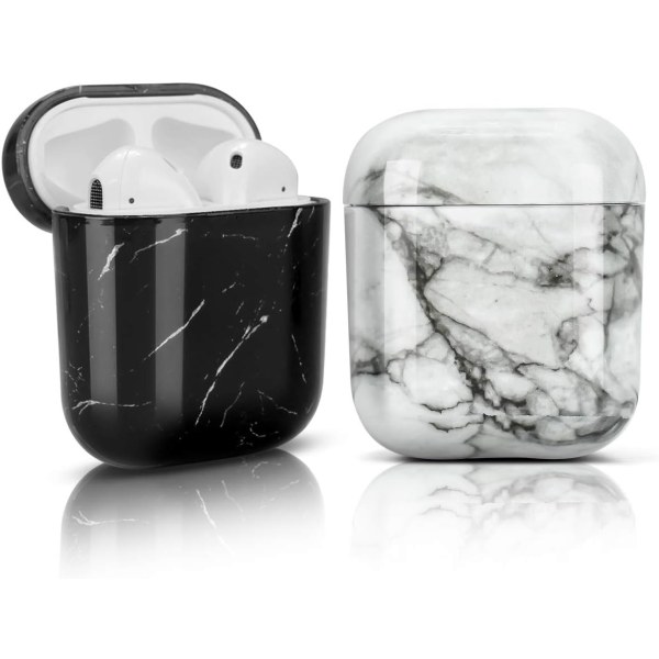 Suojaava Kotelokuori Yhteensopiva AirPods 1&2:n kanssa, [Kova PC] [2 kpl]