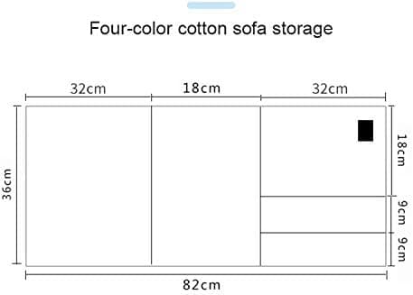 Grå Sofa Armlæn Organizer, Multifunktionel Foldbar Tote Bag