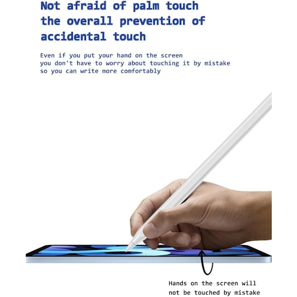 Stylus Pen til iOS/Android/Windows Stylus Pen med Dual Touch Screen Stylus Blyant (Hvid)