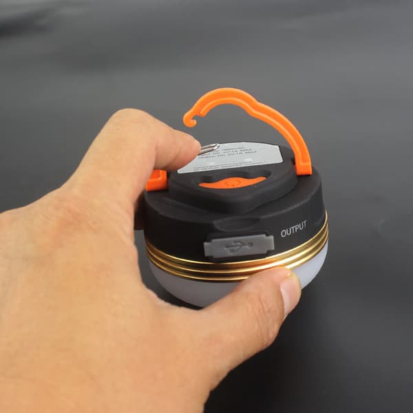 Campinglys, Teltslys USB Genopladelig 3 Tilstande Camping