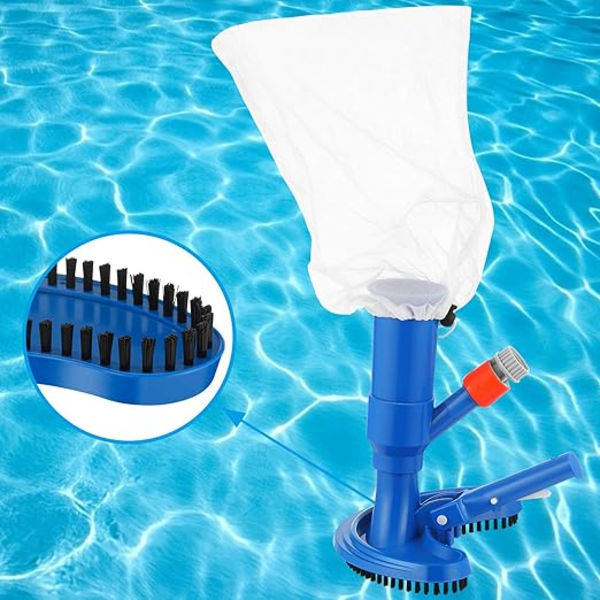 Simbassugare för pool, jetborste med