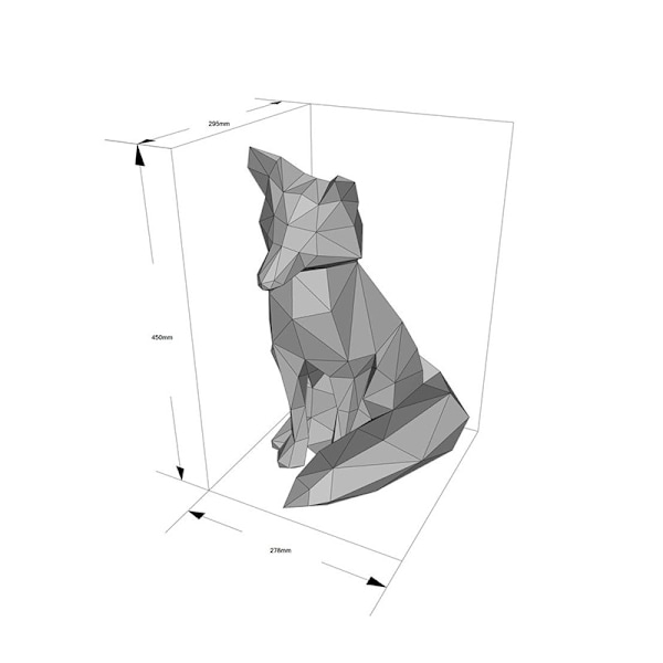 1 st Set Redan Förskurna 3D Pappershantverk DIY Origami Byggnad