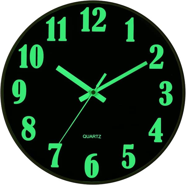 Selvlysende ur, 30 cm