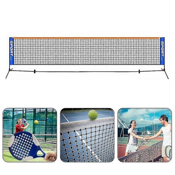 Bærbar, foldbar, enkel 5m tennisnet badmintonnet